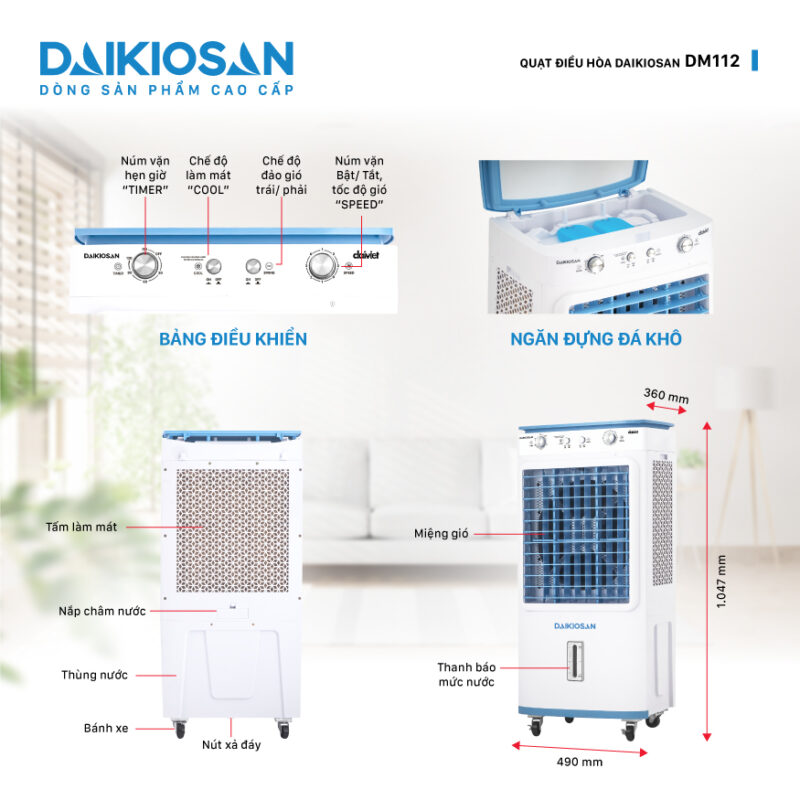 Chi tiết kỹ thuật DaikioSan DM112